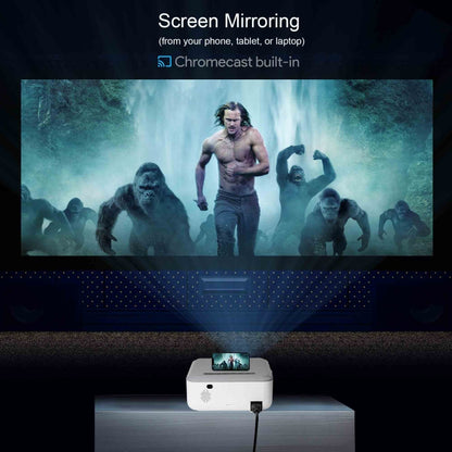 MECOOL KP1 1920x1080P 700ANSI Lumens Portable Mini LCD Smart Projector(EU Plug) by MECOOL