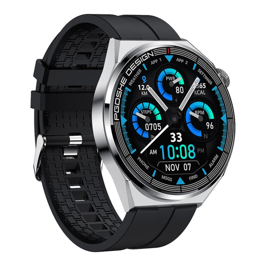 PG3 Pro 1.41 inch TFT Screen Smart Watch, Support Heart Rate / Blood Pressure Monitoring(Black Silver) by buy2fix