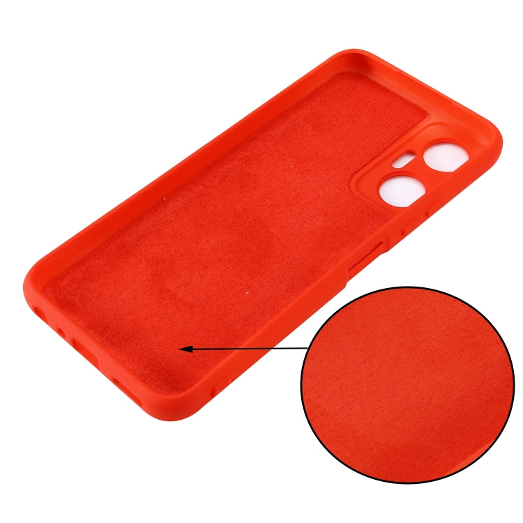 For Infinix Hot 20 5G Pure Color Liquid Silicone Shockproof Phone Case(Red) - Infinix Cases by buy2fix | Online Shopping UK | buy2fix