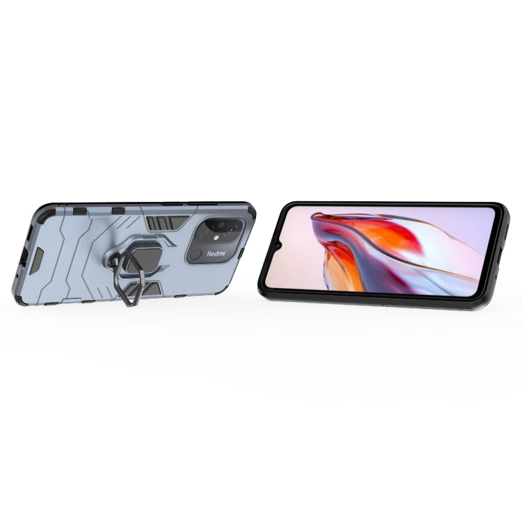 For Xiaomi Redmi 12C Magnetic Ring Holder PC + TPU Phone Case(Navy Blue) - Xiaomi Cases by buy2fix | Online Shopping UK | buy2fix