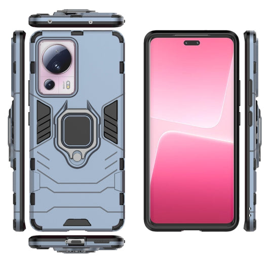 For Xiaomi 13 Lite Magnetic Ring Holder PC + TPU Phone Case(Navy Blue) by buy2fix