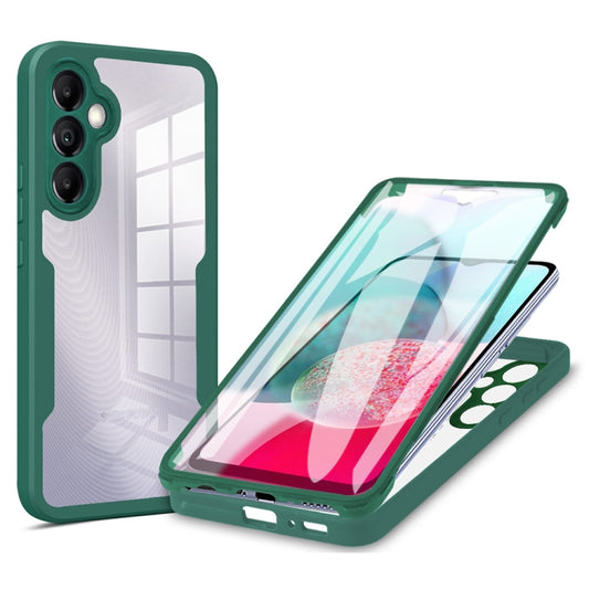 For Samsung Galaxy A34 5G Acrylic + TPU 360 Degrees Full Coverage Phone Case(Green) - Galaxy Phone Cases by buy2fix | Online Shopping UK | buy2fix