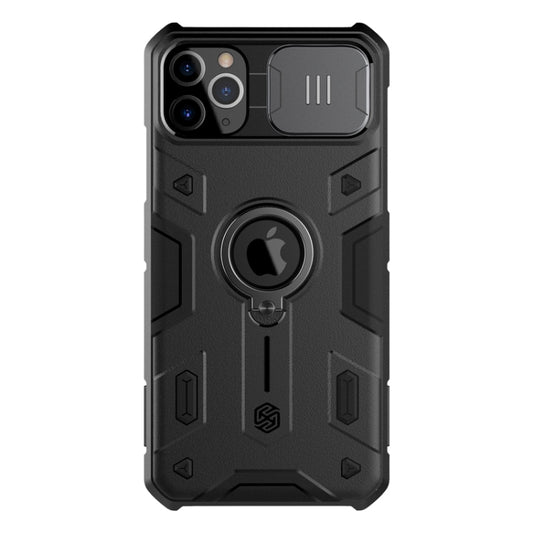 For iPhone 11 Pro Max NILLKIN Shockproof CamShield Armor Protective Case with Invisible Ring Holder(Black) - Apple Accessories by NILLKIN | Online Shopping UK | buy2fix