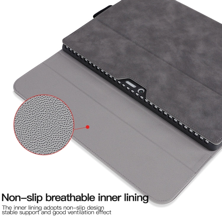 For Microsoft Surface Pro 8 Sheepskin All-Inclusive Shockproof Protective Case with Power Bag(Grey) - Others by buy2fix | Online Shopping UK | buy2fix