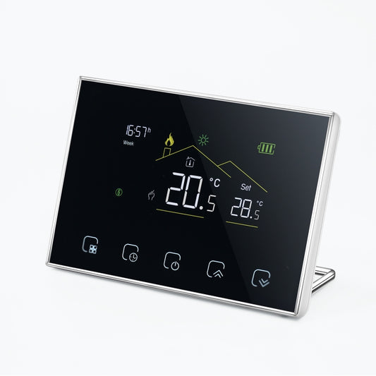 BHT-8000RF-VA- GBC Wireless Smart LED Screen Thermostat Without WiFi, Specification:Electric / Boiler Heating by buy2fix