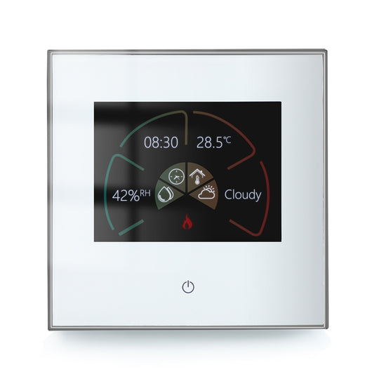 BHT-2002GALM 220V Thermostat de chauffage domestique intelligent Thermostat WiFi de chauffage de l'eau (blanc)