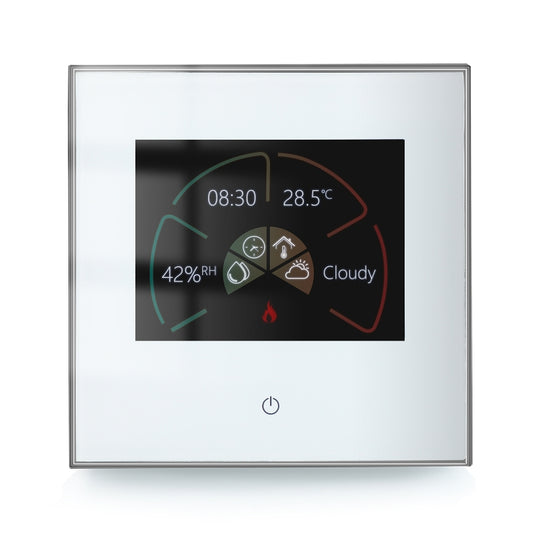 BHT-2002GCLM Thermostat de chauffage domestique intelligent 220V, Thermostat WiFi de chauffage de chaudière (blanc)