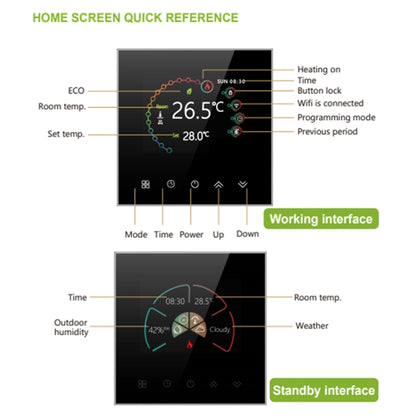 BHT-2002GCLM 220V Smart Home Heating Thermostat Boiler Heating WiFi Thermostat(White) - Consumer Electronics by buy2fix | Online Shopping UK | buy2fix