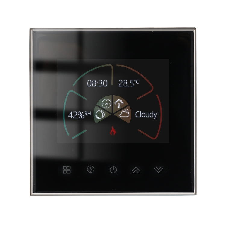BHT-2002GBLM 220V Smart Home Heating Thermostat Electric Heating WiFi Thermostat with External Sensor Wire(Black) - Consumer Electronics by buy2fix | Online Shopping UK | buy2fix