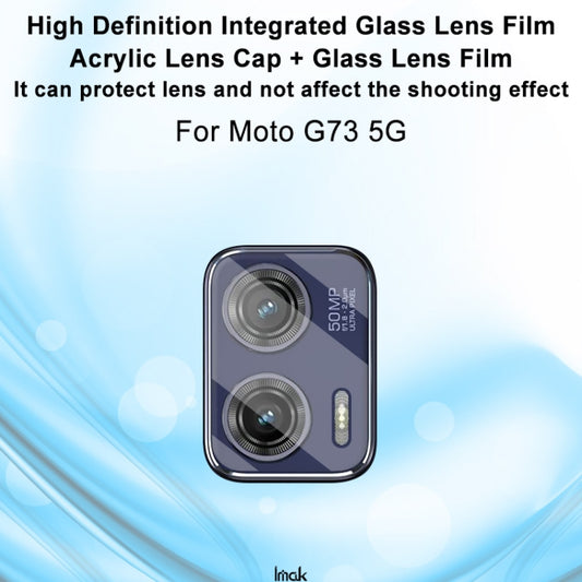 For Motorola Moto G73 5G imak Integrated Rear Camera Lens Tempered Glass Film by imak