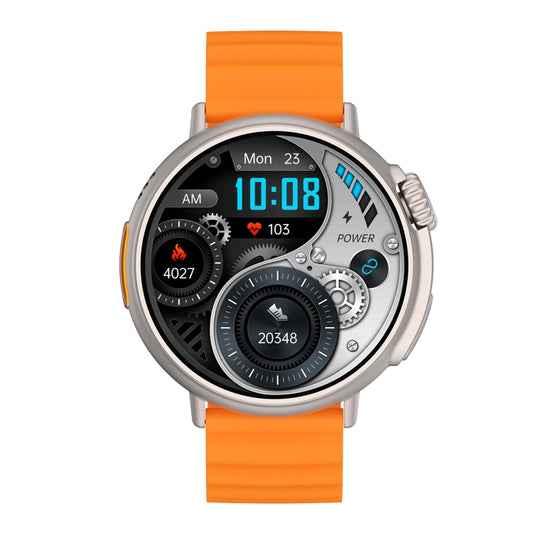 MT30 1.6 inch HD Screen TPU Strap Smart Watch Supports Voice Calls/Blood Oxygen Monitoring(Orange) by buy2fix