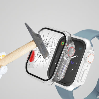 For Apple Watch Series SE 2025 / SE 2 / 6 / SE / 5 / 4 44mm Film PC Watch Case with Detachable Button(Transparent) by buy2fix