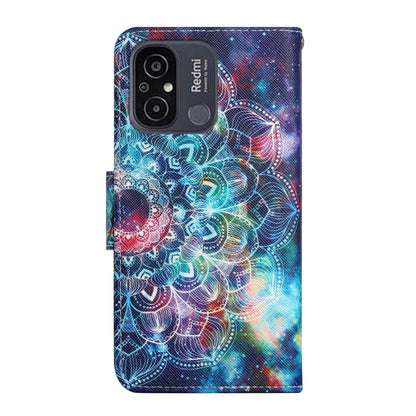 For Xiaomi Redmi 12C Colored Drawing Pattern Flip Leather Phone Case(Star Mandala) - Xiaomi Cases by buy2fix | Online Shopping UK | buy2fix