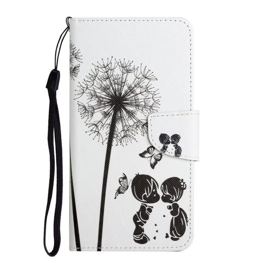For Xiaomi Redmi Note 12 4G Global Colored Drawing Pattern Flip Leather Phone Case(Dandelion) by buy2fix