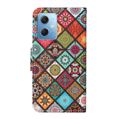 For Xiaomi Redmi Note 12 5G Global/Poco X5 Colored Drawing Pattern Flip Leather Phone Case(Ethnic Style) - Note 12 Cases by buy2fix | Online Shopping UK | buy2fix