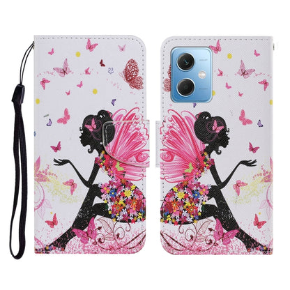 For Xiaomi Redmi Note 12 5G Global/Poco X5 Colored Drawing Pattern Flip Leather Phone Case(Dancing Girl) - Note 12 Cases by buy2fix | Online Shopping UK | buy2fix