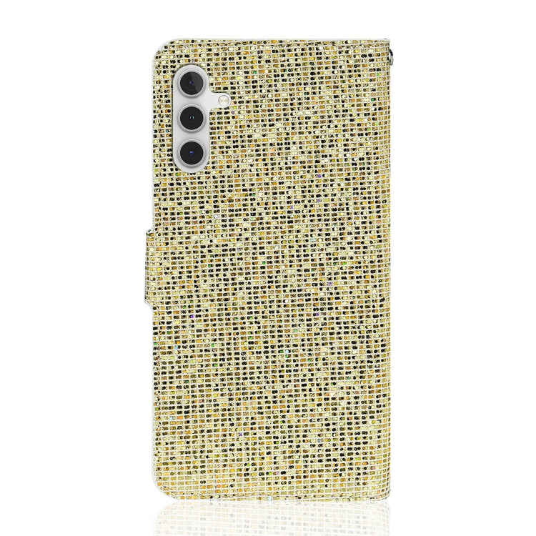 For Samsung Galaxy A34 5G Glitter Powder Filp Leather Phone Case(Gold) by buy2fix