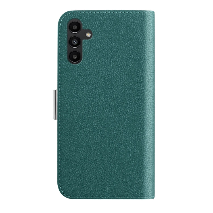 For Samsung Galaxy A24 4G Candy Color Litchi Texture Leather Phone Case(Dark Green) - Galaxy Phone Cases by buy2fix | Online Shopping UK | buy2fix