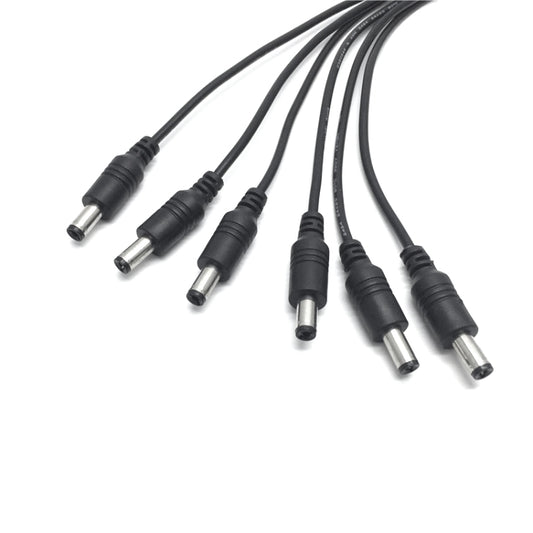 0.37m 6 in 1 DC Female to DC Male Power Connection Extension Cable by buy2fix