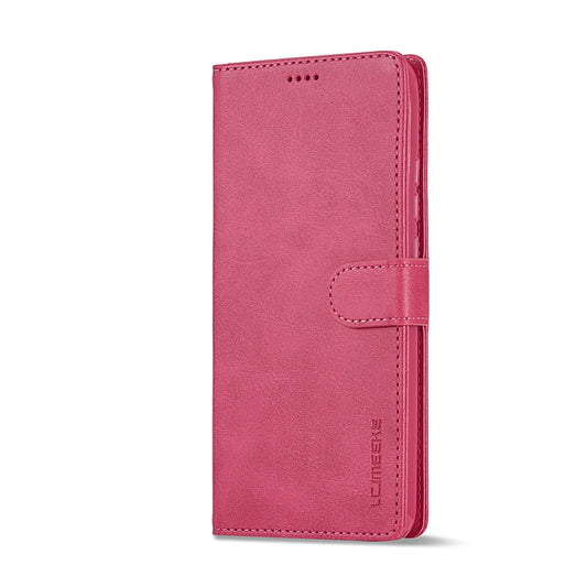 For Xiaomi Redmi Note 12 4G Global LC.IMEEKE Calf Texture Leather Phone Case(Red) by LC.IMEEKE