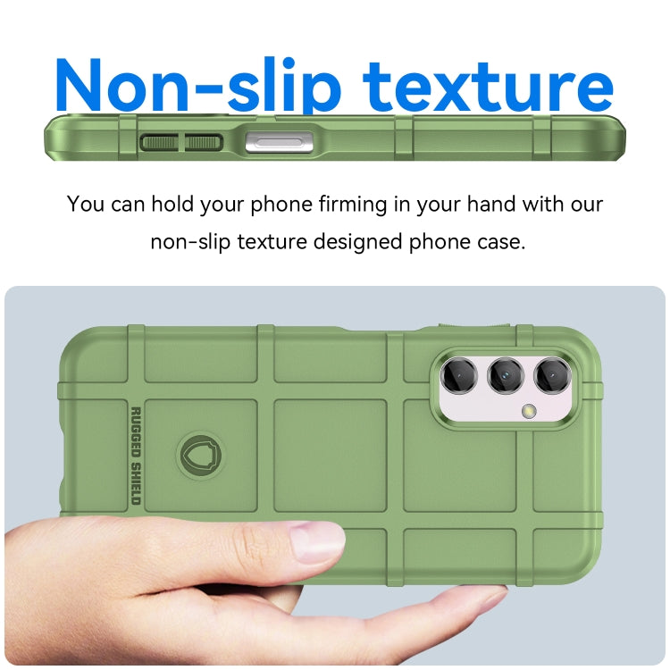 For Samsung Galaxy M14 5G Full Coverage Shockproof TPU Phone Case(Green) by buy2fix