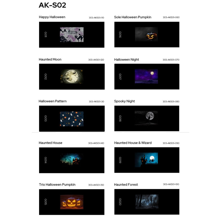 Godox AK-S02 10 in 1 Transparencies Collection Slide Set for Godox AK-R21 Projection Kit by Godox