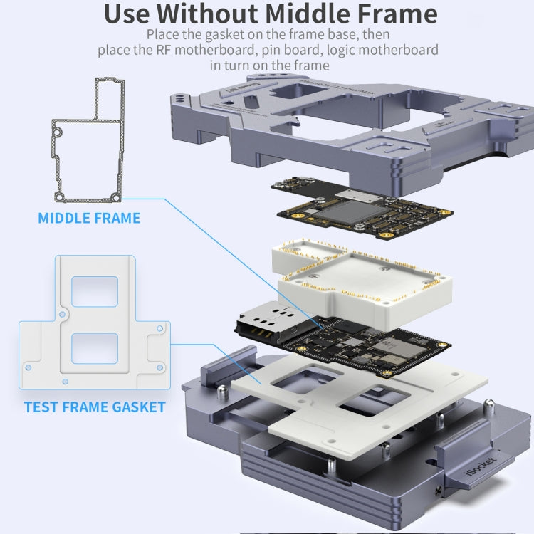 Qianli iSocket Motherboard Layered Test Fixture For iPhone 11 Series - Repair & Spare Parts by QIANLI | Online Shopping UK | buy2fix