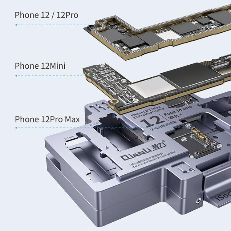 Qianli iSocket Motherboard Layered Test Fixture For iPhone 12 Series - Repair & Spare Parts by QIANLI | Online Shopping UK | buy2fix