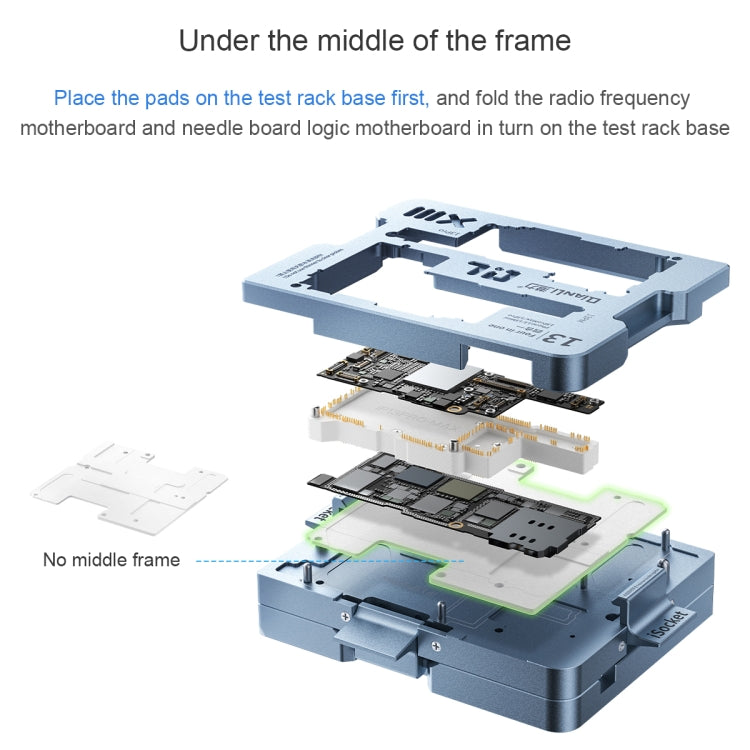 Qianli iSocket Motherboard Layered Test Fixture For iPhone 13 Series - Repair & Spare Parts by QIANLI | Online Shopping UK | buy2fix