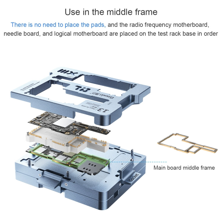 Qianli iSocket Motherboard Layered Test Fixture For iPhone 13 Series - Repair & Spare Parts by QIANLI | Online Shopping UK | buy2fix