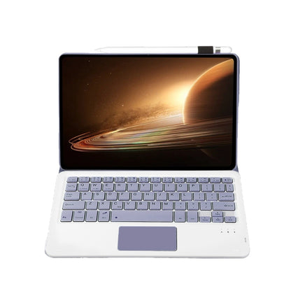 For OPPO Pad 2 11.61 inch 2023 OP13-A Lambskin Texture Ultra-thin Detachable Bluetooth Keyboard Leather Case with Touchpad(Purple) by buy2fix