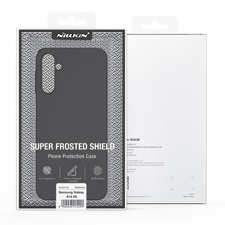 For Samsung Galaxy A14 5G NILLKIN Frosted PC Phone Case(Black) - Galaxy Phone Cases by NILLKIN | Online Shopping UK | buy2fix