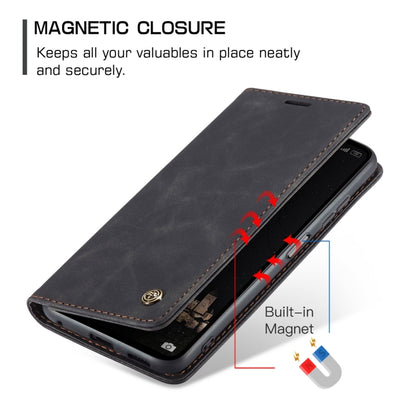 For Xiaomi Redmi Note 12 4G Global CaseMe 013 Multifunctional Horizontal Flip Leather Phone Case(Black) - Note 12 Cases by CaseMe | Online Shopping UK | buy2fix