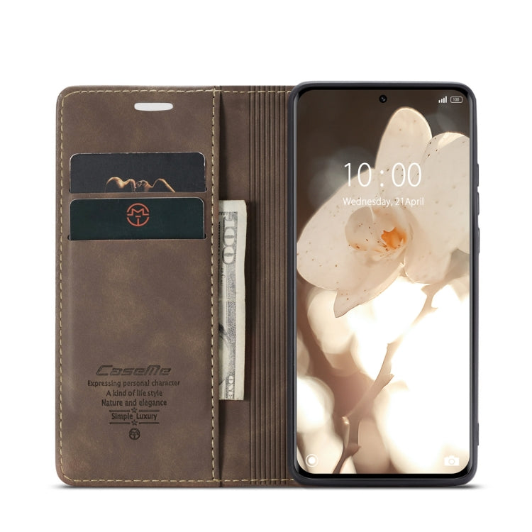 For Xiaomi 13 Pro CaseMe 013 Multifunctional Horizontal Flip Leather Phone Case(Coffee) - 13 Pro Cases by CaseMe | Online Shopping UK | buy2fix