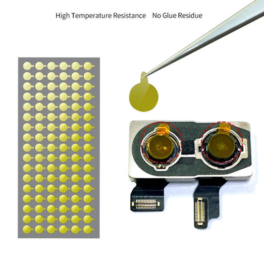 For iPhone / Huawei / OPPO / Xiaomi 100pcs/Set 5mm Camera Face ID Dot Matrix Protection Sticker by buy2fix