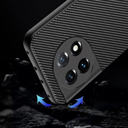 For OnePlus 11 Ultra-thin Carbon Fiber Texture Printing Phone Case(Black Blue) - OnePlus Cases by buy2fix | Online Shopping UK | buy2fix