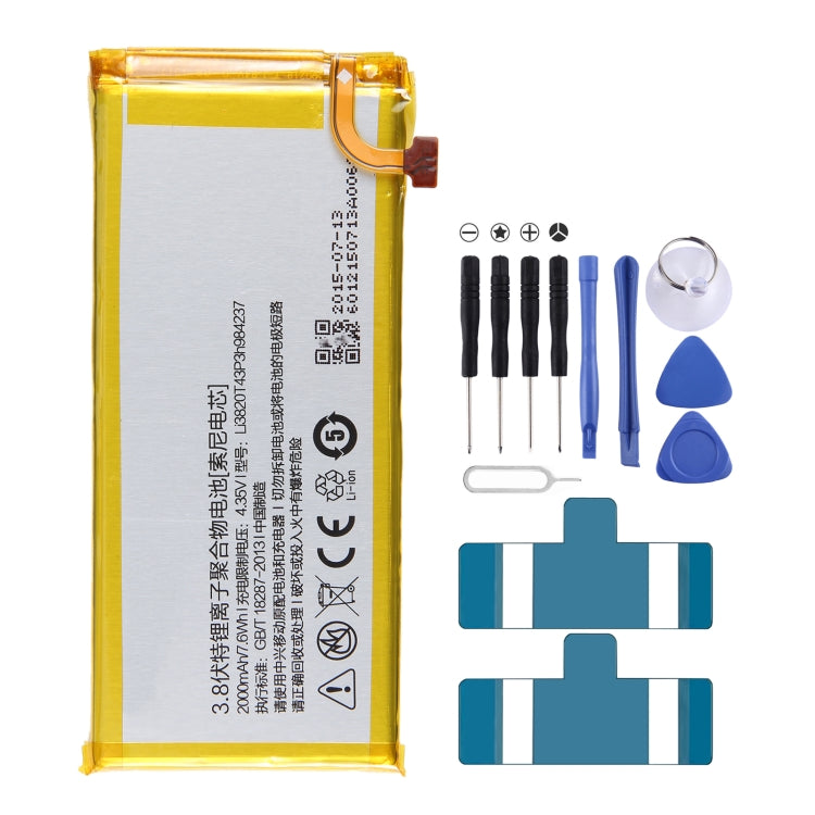 For ZTE Nubia Z5S MINI NX403A 2000mAh Battery Replacement LI3820T43P3H984237 by buy2fix