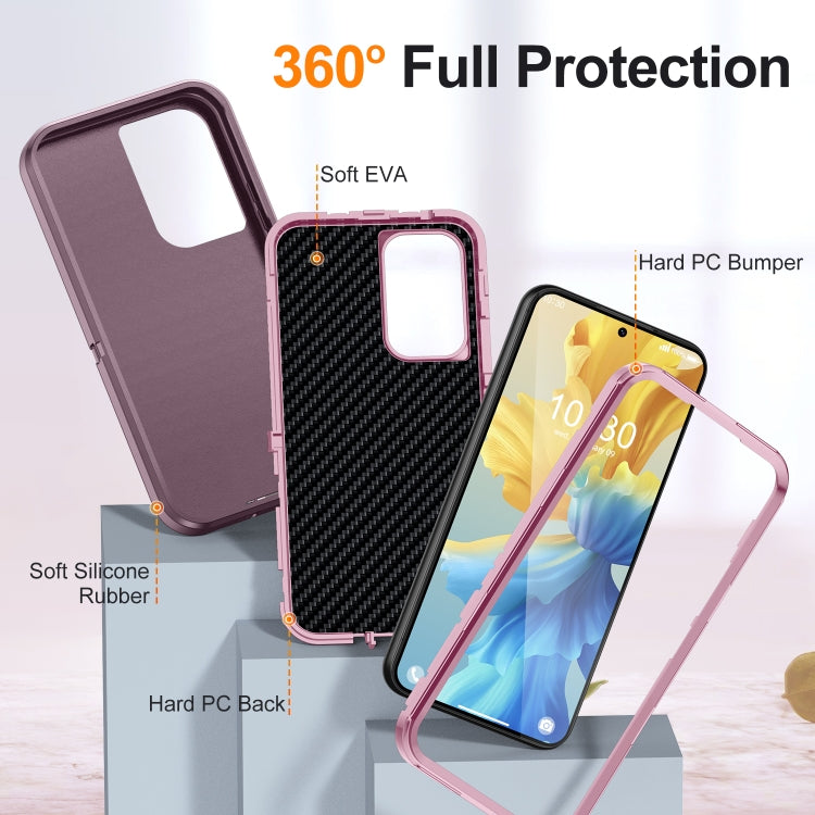 For Samsung Galaxy A54 Life Waterproof Rugged Phone Case(Purple + Pink) - Galaxy Phone Cases by buy2fix | Online Shopping UK | buy2fix