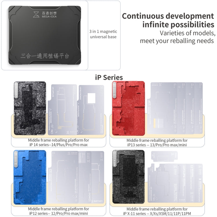 For Huawei P40 Pro Qianli Mega-idea Multi-functional Middle Frame Positioning BGA Reballing Platform - Repair Platform by QIANLI | Online Shopping UK | buy2fix