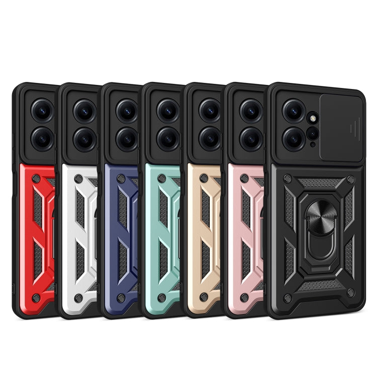 For Xiaomi Redmi Note 12 4G Global Sliding Camera Cover Design Phone Case(Gold) by buy2fix