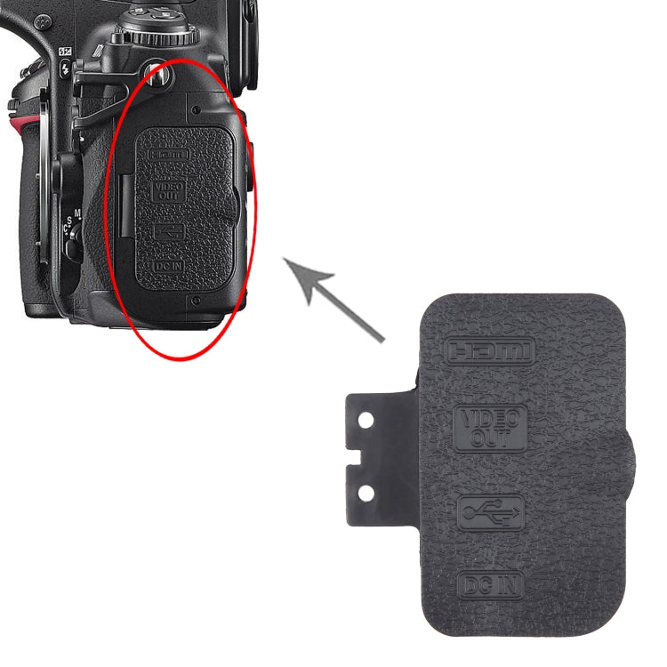 For Nikon D700 OEM USB Cover Cap - Repair & Spare Parts by buy2fix | Online Shopping UK | buy2fix