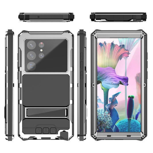 For Samsung Galaxy S23 Ultra 5G R-JUST RJ-56 3rd Gen Life Waterproof Dustproof Shockproof Phone Case(Silver) by R-JUST