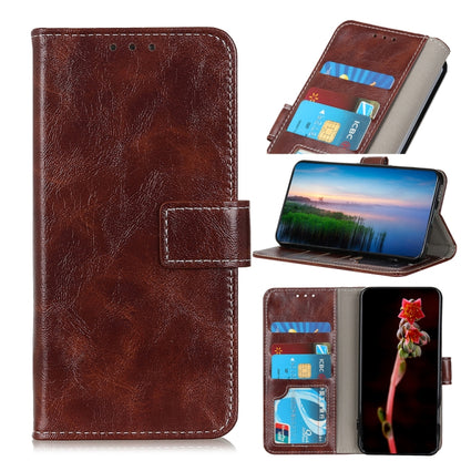 For Nokia C32 4G Retro Crazy Horse Texture Leather Phone Case(Brown) - Nokia Cases by buy2fix | Online Shopping UK | buy2fix