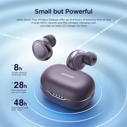 JOYROOM JR-DB1 Jdots Series True Wireless Bluetooth Earphones(Purple) - Bluetooth Earphone by JOYROOM | Online Shopping UK | buy2fix