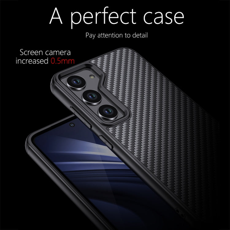 For Samsung Galaxy S23 5G wlons Magsafe Carbon Fiber Kevlar TPU Phone Case(Black) - Galaxy S23 5G Cases by wlons | Online Shopping UK | buy2fix