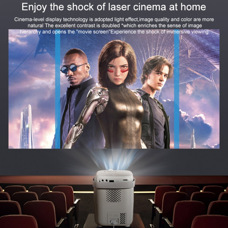 A007 Portable 1280 x 720 HD 113 ANSI Smart LED Projector, Plug:UK Plug(Black) - Consumer Electronics by buy2fix | Online Shopping UK | buy2fix