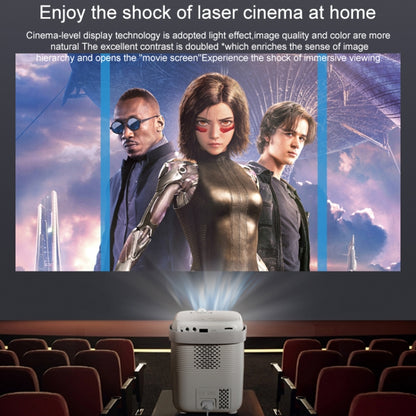 A007 Portable 1280 x 720 HD 113 ANSI Smart LED Projector, Plug:AU Plug(Black) - Consumer Electronics by buy2fix | Online Shopping UK | buy2fix