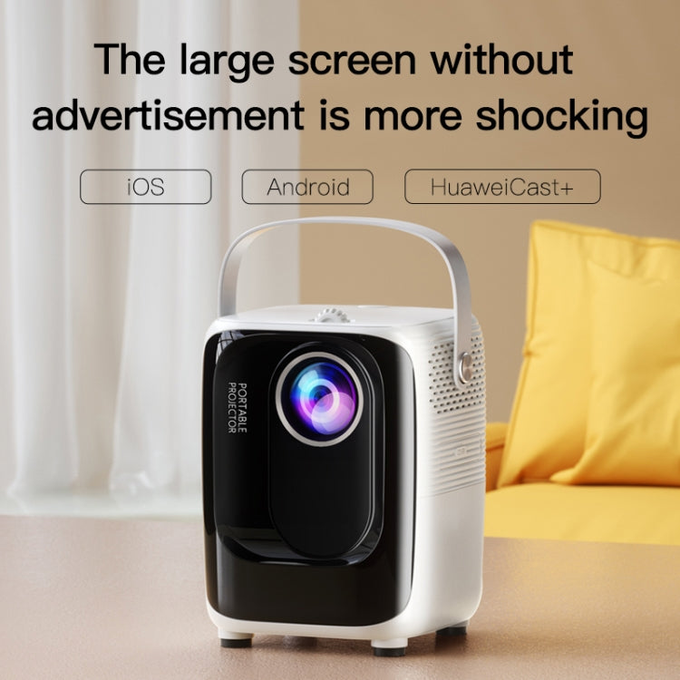 A007 Portable 1280 x 720 HD 113 ANSI Smart LED Projector, Plug:AU Plug(Black) - Consumer Electronics by buy2fix | Online Shopping UK | buy2fix