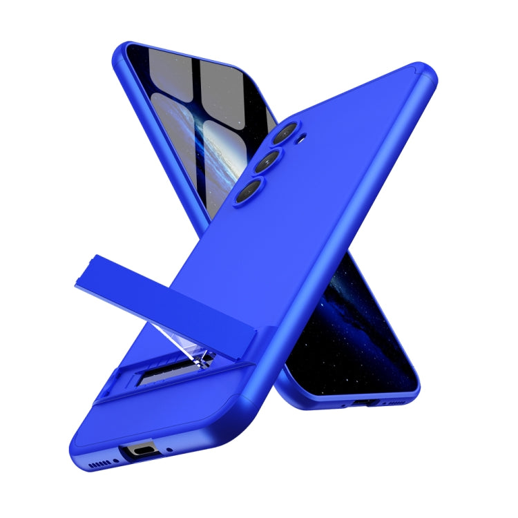 For Samsung Galaxy A54 5G GKK Three Stage Splicing Full Coverage PC Phone Case with Stand(Blue) - Galaxy Phone Cases by GKK | Online Shopping UK | buy2fix