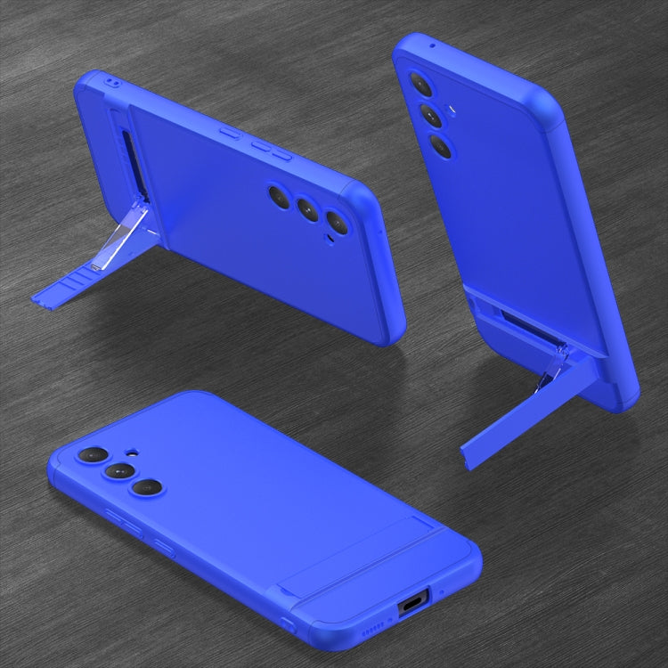 For Samsung Galaxy A54 5G GKK Three Stage Splicing Full Coverage PC Phone Case with Stand(Blue) - Galaxy Phone Cases by GKK | Online Shopping UK | buy2fix